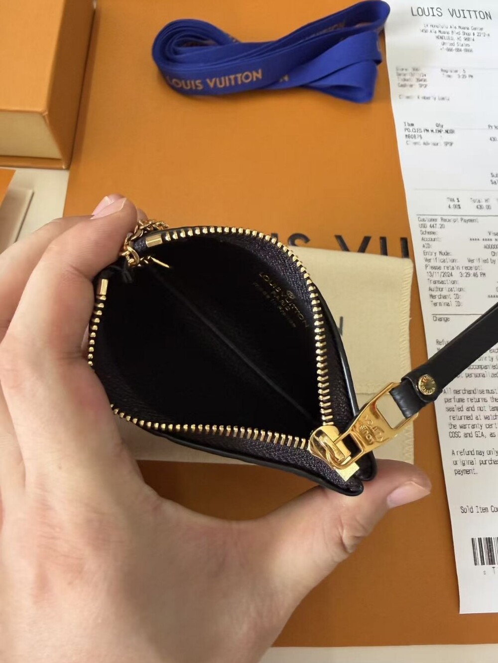 Louis Vuitton Black Monogram Empreinte Key Pouch - Picture 11 of 14